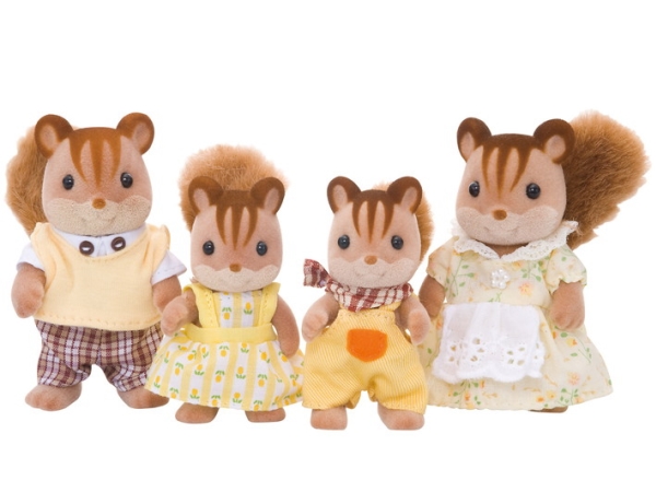 Sylvanian Families Walnut Squirrel Family
