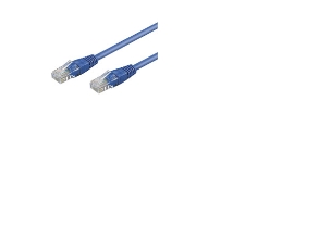 Goobay 0.25M 2Xrj-45 Cable, 0,25 M, Cat6, Rj-45, Rj-45, Blau