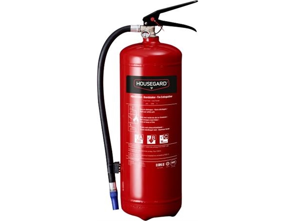 Housegard 6 Kg Pulverlöscher, Effizienzklasse 43A 233B C.