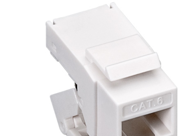 Goobay 95742, Flach, Weiß, Rj-45, Idc, Weiblich, Cat6