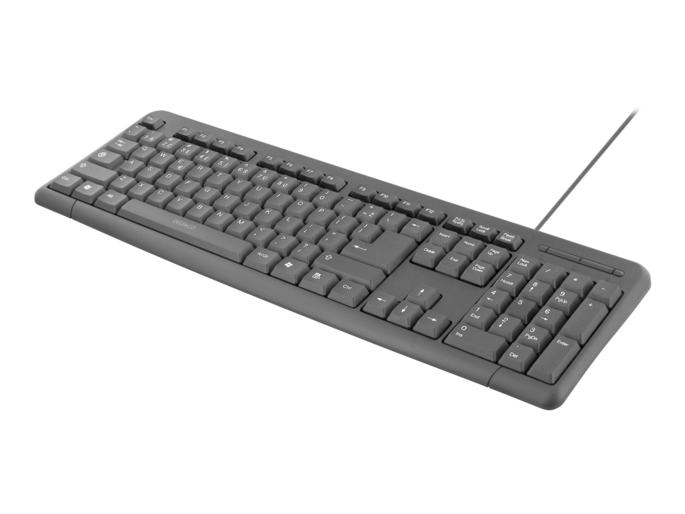 Deltaco Tb-58-Lt - Tastatur - Usb - Litauisk - Sort