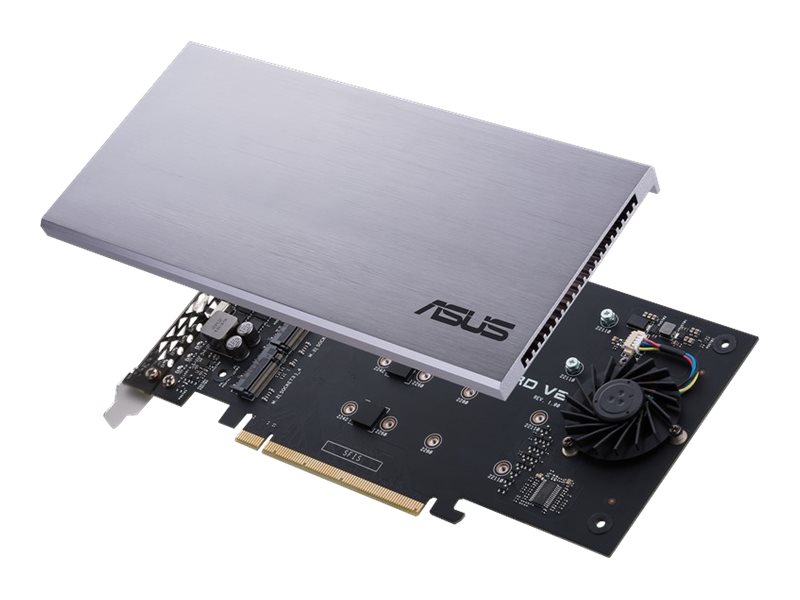Asus Hyper M.2 X16 Card V2 - Schnittstellenadapter - M.2 - Erweiterungssteckplatz Auf M.2 - M.2 Karte - Pcie 3.0 X16