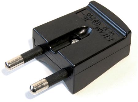Verstärkter Stecker Flach, Ohne Erdung, 16A 250V Ip20, Polycarbonat - Farbe Schwarz