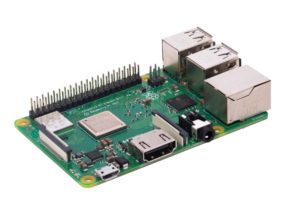 Raspberry Pi 3 Modell B+ - Enkelttavle-Rechner - Broadcom Bcm2837b0 / 1,4 Ghz - Ram 1 Gb - 802.11A/B/G/N/Ac, Bluetooth 4.2