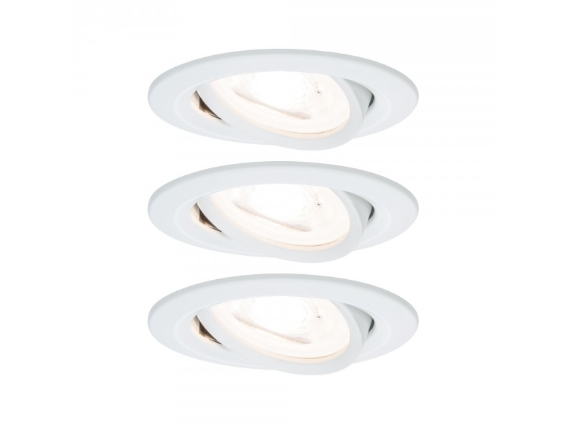 Paulmann 934.67 Indbygget Lysplade Gu10 3 Pærer Led 2700 K Hvid