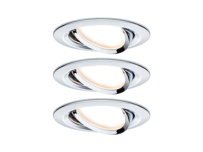 Paulmann 934.34, Indbygget Lysplade, Gu10, 3 Pære(R ), Led, 2700 K, Hvid