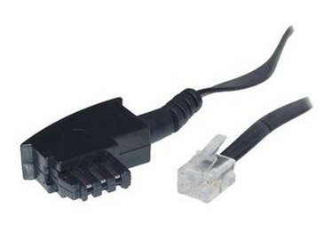 S-Conn 70043-, 3 M, Tae F, Rj-11, Schwarz, Männlich, Männlich