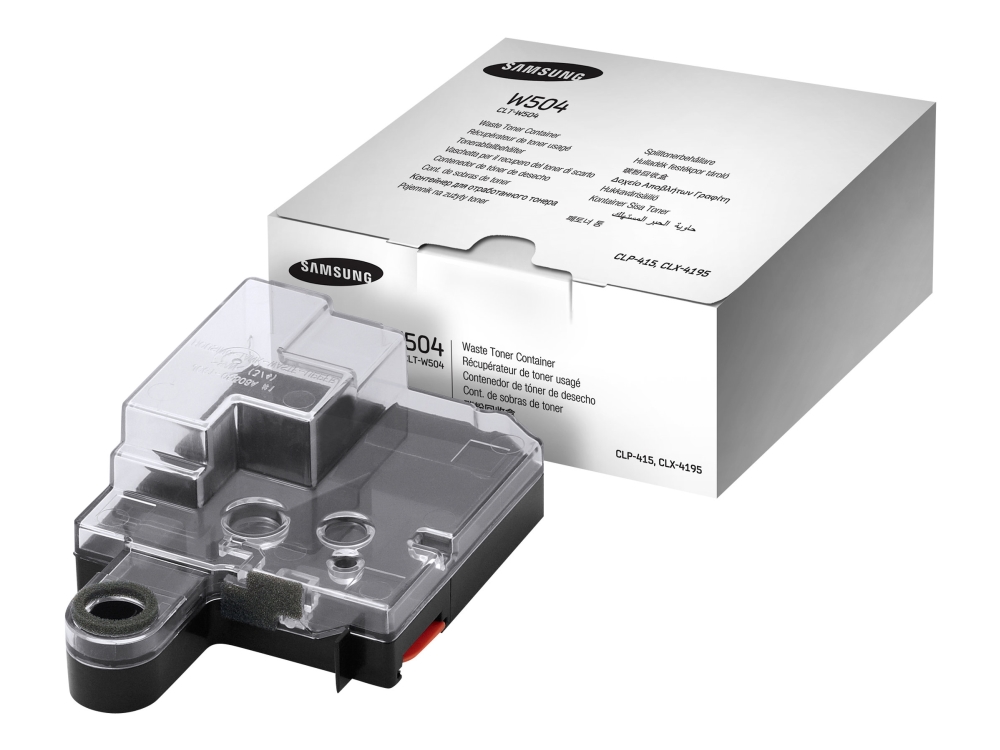 Samsung Clt-W504 - Sort, Gul, Cyan, Magenta - Opsamler Til Overskydende Toner - For Samsung Clp-415, Clx-4195 Multixpress Sl-C1453, C1454 Xpress Sl-C