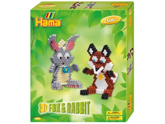 Hama Midi Geschenkbox 3D Fuchs &Amp Hase