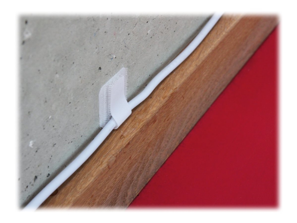 Ltc Wall Straps - Kabelholder - Overflademonterbar, Vægmonterbar - 9 Cm - Hvid (Pakke Med 10)