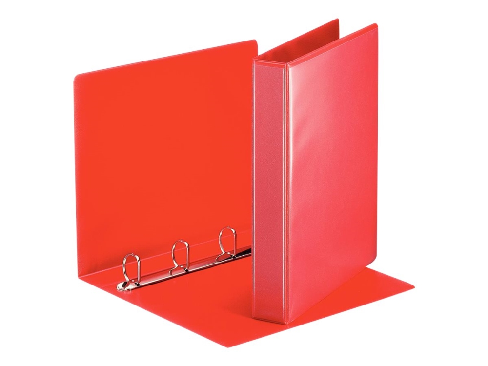 Esselte ESSENTIALS - Presentationsringpärm - för A4 (210 x 297 mm) - kapacitet: 280 ark - röd | Arkivering - Elastikmappar & Chartekker - Övriga | GameStuff
