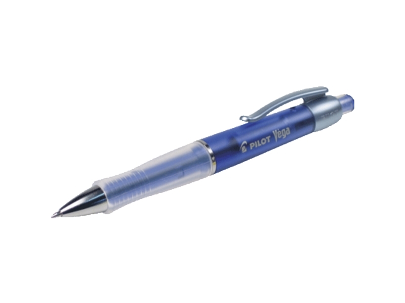 Kuglepen Pilot Vega 0,5 mm, transparent, blå | Skrivredskap - Märkpennor - Permanent Marker | GameStuff