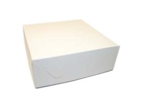 Kuchenbox Zum Falten Nr. 3 L230 X B230 X H80 Mm Karton Weiß, 250 Stk/Karton