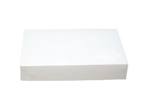 Falt-Kuchenschachtel Größe Nr. 4 L290xb190xh50 Mm Weißer Karton, 250 Stk./Karton