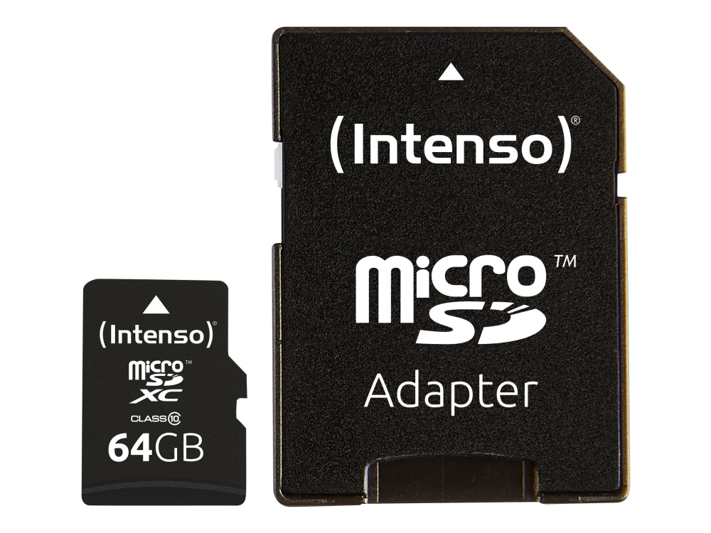 Micro Sdxc 64Gb Intenso 1 Adapter Class 10