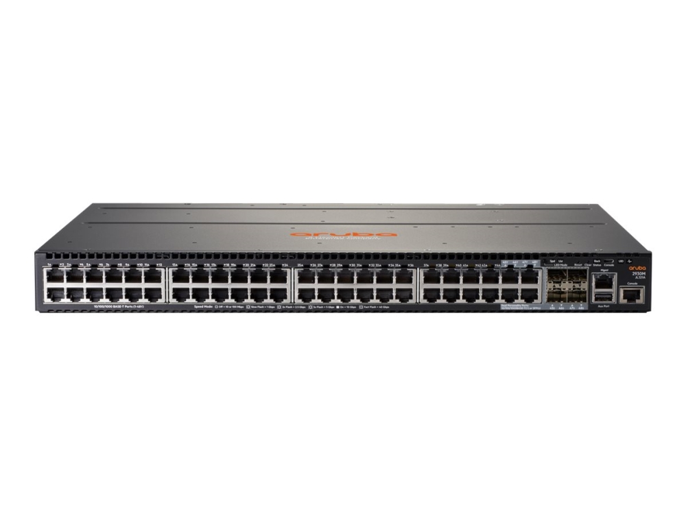 HPE Aruba 2930M 48G 1-Slot - Switch - L3 - Administrerad - 44 x 10/100/1000 + 4 x kombinations-Gigabit SFP - främre till bakre luftflöde - rackmonterbar | Datortillbehör - Nätverk - Switchar | GameStuff