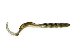 SG LB Rib Worm 110mm Green Silver 8pcs | Utomhus - Fiskeredskap - Drag | GameStuff