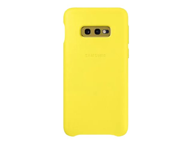 Samsung Leather Cover Ef-Vg970 - Bagsidecover Til Mobiltelefon - Læder - Gul - For Galaxy S10e, S10e (Unlocked), S10e Enterprise Edition