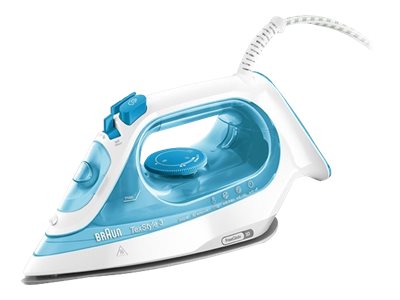 Braun Texstyle 3 Steam Iron Si 3053 Blue, Keramik-Bügelsohle, 2 M, 170 G/Min, Blau, 45 G/Min, 0,27 L