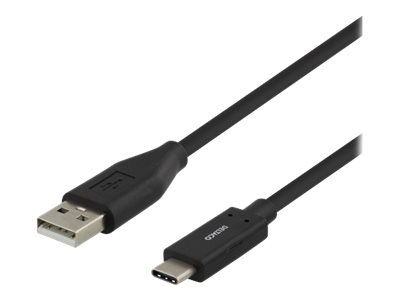 Deltaco Usbc-1003M - Usb-Kabel - Usb-C (Stecker) Auf Usb (Stecker) - Usb 2.0 - 3 A - 50 Cm - Schwarz
