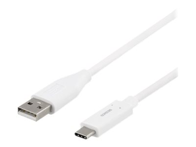 Deltaco Usbc-1008M - Usb-Kabel - Usb-C (Stecker) Auf Usb (Stecker) - Usb 2.0 - 3 A - 50 Cm - Weiß