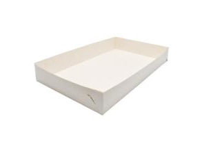 Kuchenbox Zum Falten Nr. 5 L380xb230xh70 Mm Karton Weiß, 250 Stk/Krt
