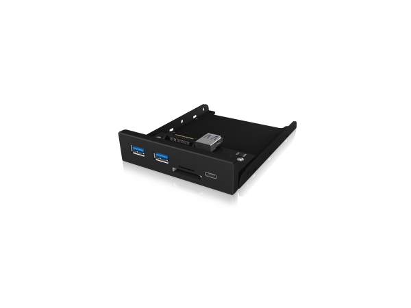 ICY BOX IB-HUB1417-i3, USB 3.2 Gen 1 (3.1 Gen 1) Type-A, USB 3.2 Gen 1 (3.1 Gen 1) Type-A, USB 3.2 Gen 1 (3.1 Gen 1) Type-C, MicroSD (TransFlash), MicroSDHC, SD, SDHC, 5000 Mbit/s, Svart, Metall | Datorer & Surfplattor - Servertillbehör - Övriga tillbehör | GameStuff