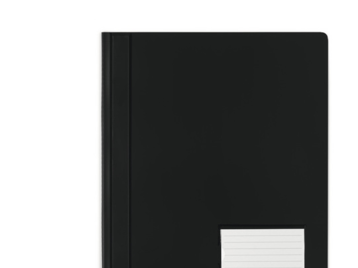 Durable Schnellhefter Transluzent, Schwarz, Pvc, A4, 1 Taschen