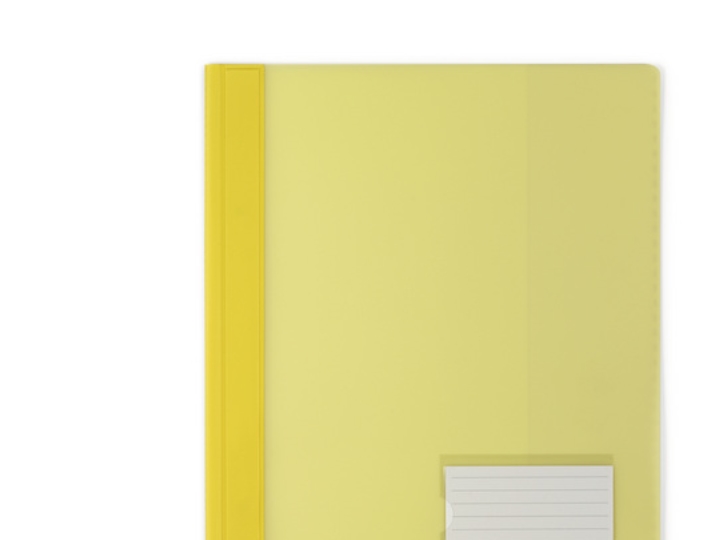 Durable Schnellhefter Transluzent, Gelb, Pvc, A4, 1 Stück(E)