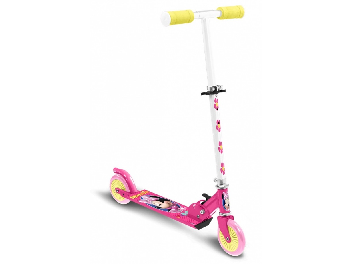 Pulio Stamp Minnie Mouse Girls Scooter, Rosa/Weiß