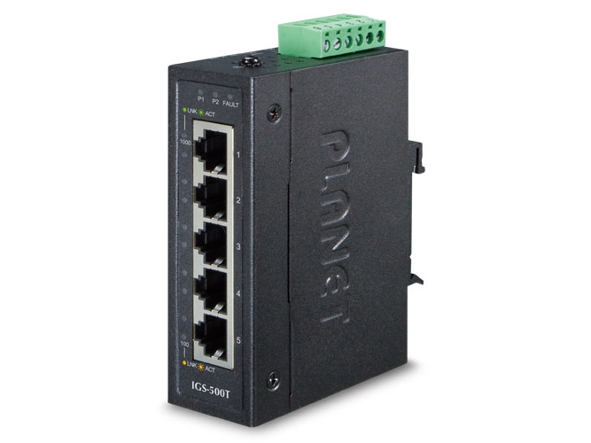 Planet Igs-500T, Unmanaged, Gigabit Ethernet (10/100/1000), Vollduplex, Wandmontage