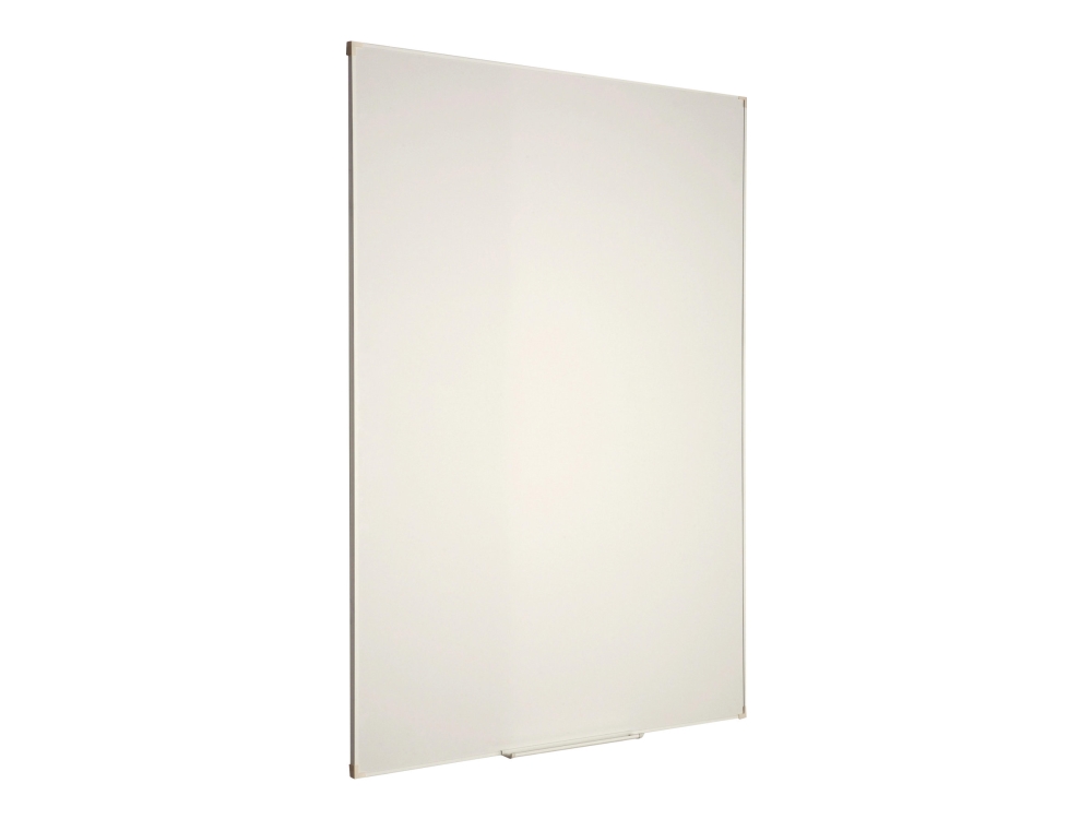 Whiteboardtavle, Glasemaljeret Overflade, Hvid Aluminiumsramme, Størrelse: 90 X 120 Cm