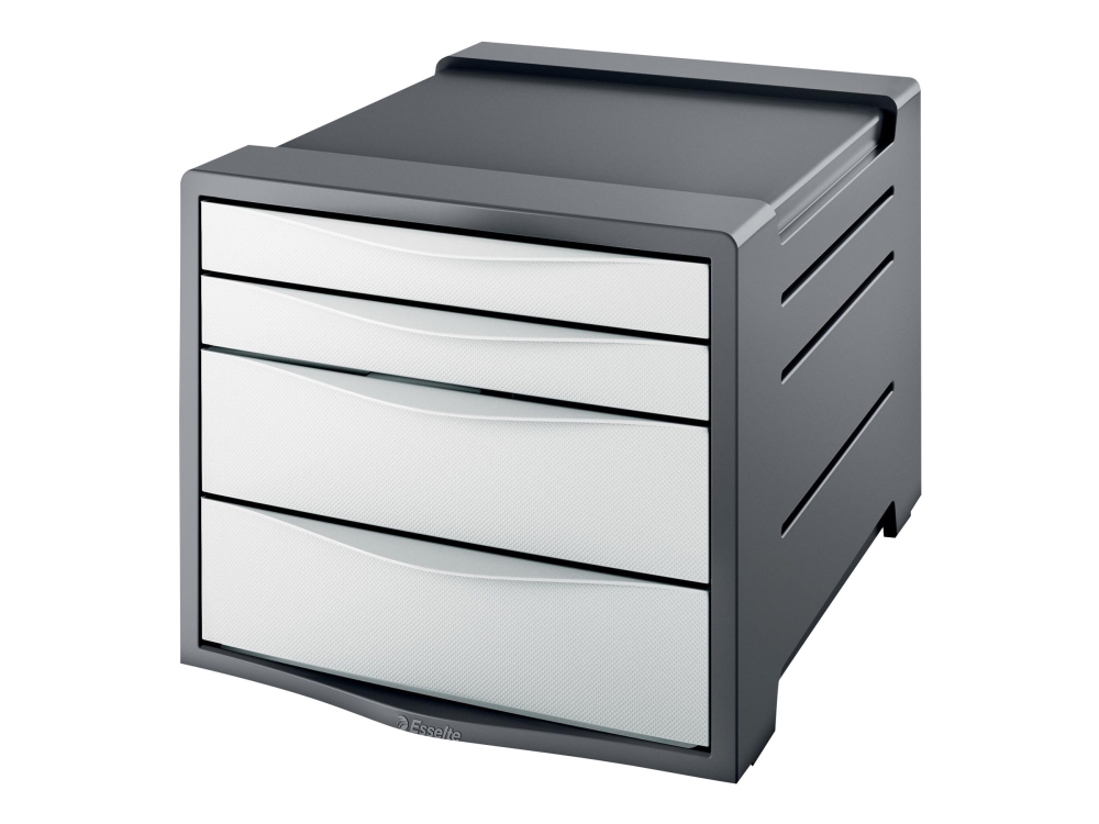 Esselte Europost VIVIDA - Lådskåp - 4 lådor - för A4 (210 x 297 mm) - intensivt vit | Arkivering - Letter orders - Brevkorg | GameStuff