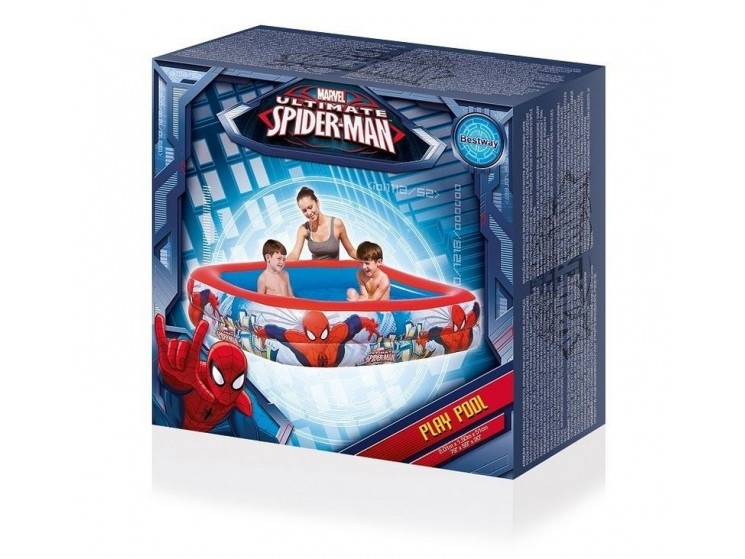 Bestway Playpool, 450 L, Rechteckig, 6 Jahr(E), Spider-Man, Vinyl, Mehrfarbig