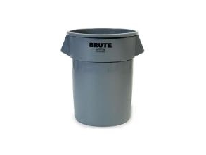 Affaldsbeholder Brute 38 ltr. Ø397x435 mm grå (karton á 6 stk.) | Köksutrustning - Hushålls tillbehör - Sopsortering | GameStuff