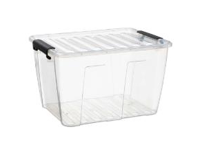 Opbevaringsbox Home BOX 15 ltr 356x275x220 mm PP med låg,5 stk/krt