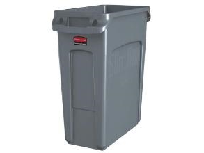 Abfallbehälter Slim Jim 60 L Grau, 4 Stk./Krt
