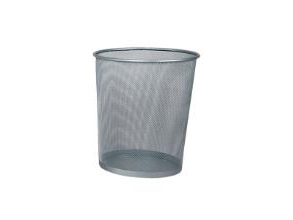 Papirkurv 19 Ltr Ø291x356 Mm Sølv,6 Stk/Krt