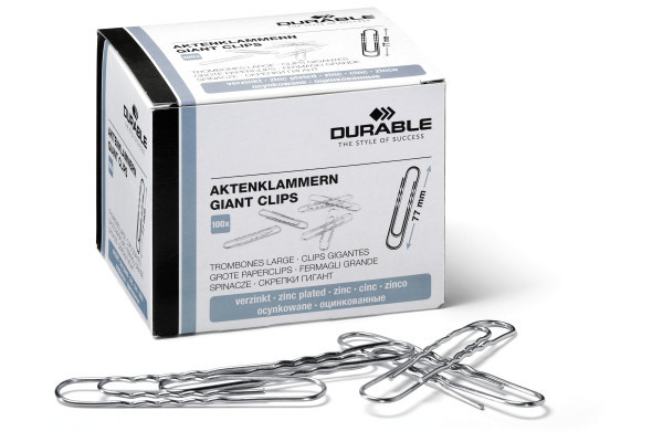 Durable 122725 | Kontorsmaterial - Kontorstillbehör - Papper clips | GameStuff