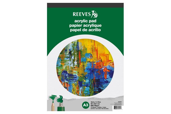 SmartMax Reeves acrylic pad A3 190g 15 pages | Papper & Emballage - Specialpapper - Design / grafiskt papper | GameStuff