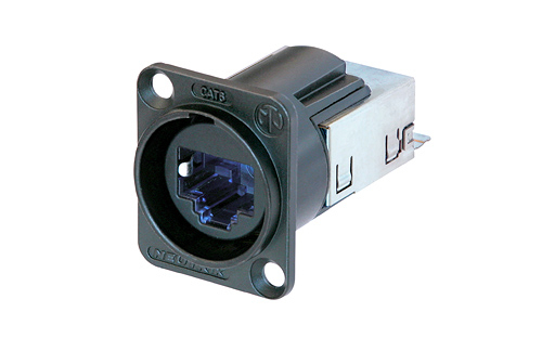 Neutrik Ne8fdy-C6-B Ethercon Rj45 Cat6 Einbaustecker Ne8fdy-C6-B Stecker, Unterputz Ne8fdy-C6-B Polzahl: 8P8c Schwarz 1 St