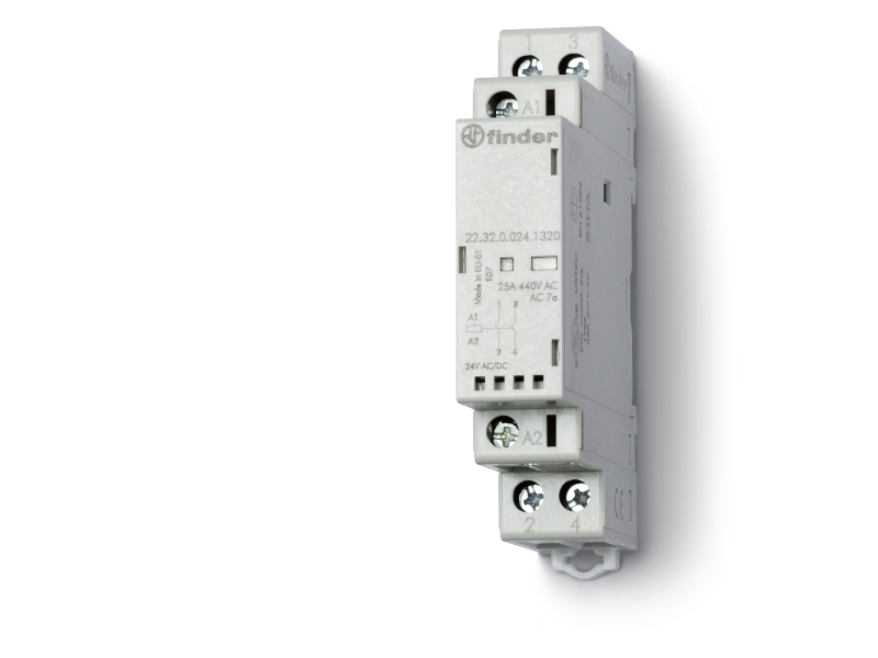 Finder 22.32.0.024.4320, Grå, 25 A, CE, 110 - 230 V, -20 - 50 °C