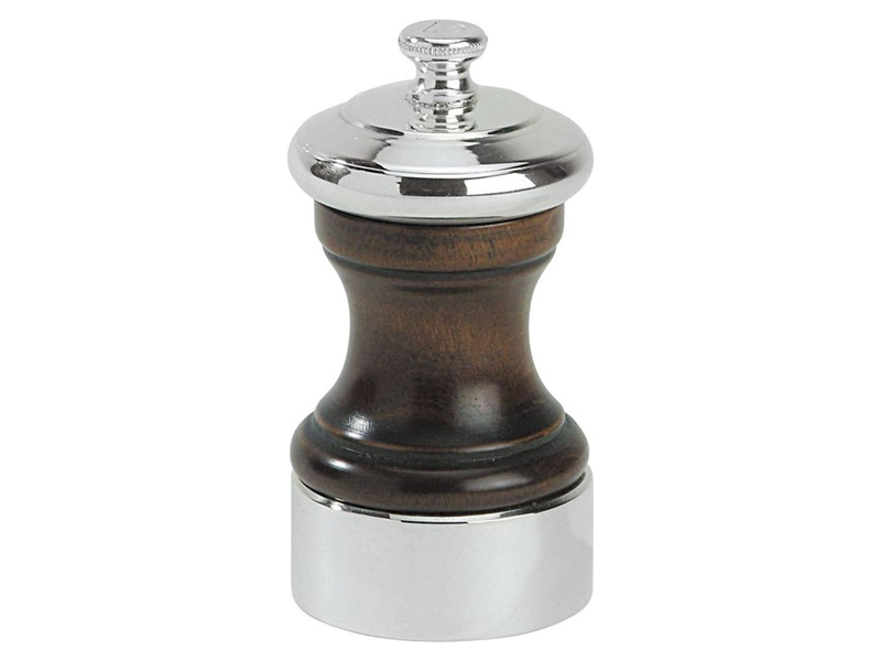 Peugeot Kryddkvarn 10 cm Peugeot Bistro silverpläterad mässing med trä | Bordssättning - Tillbehör för bordet - Salt och peppar | GameStuff
