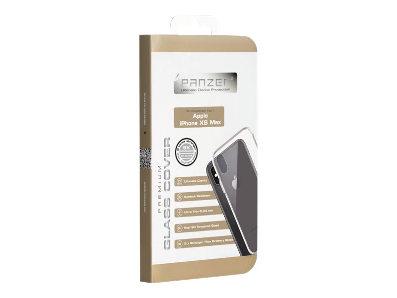 Panzer Premium - Baksidesskydd för mobiltelefon - tempererat glas (9H), termoplastisk polyuretan (TPU) - klar - för Apple iPhone XS Max | Tele & GPS - Mobil tillbehör - Skydd & Väskor | GameStuff