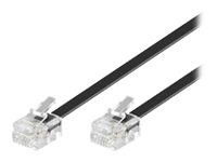 Microconnect Mpk182, 2 M, Rj-11, Rj-11, Stecker, Stecker, Schwarz
