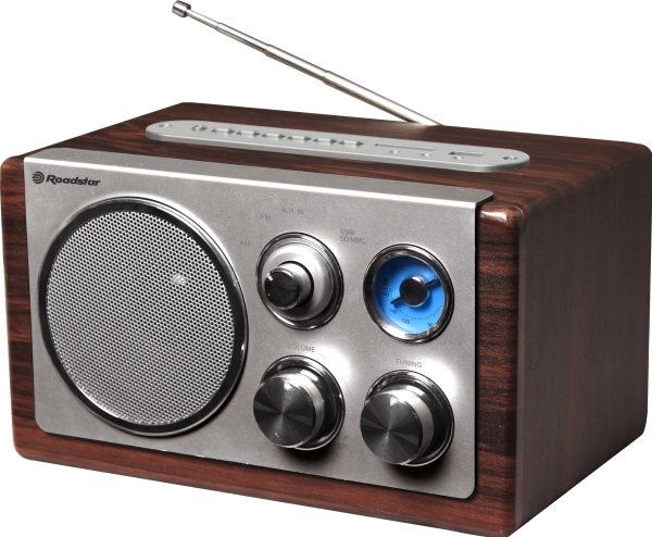 Roadstar Hra-1345Us, Bærbar, Analog, Fm, Mw, 3,5 W, 1-Vejs, Træ