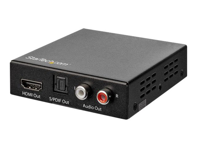 Startech Hdmi Audio Extractor - 4K 60Hz - Hdmi Audio De-Embedder - Hdr - Toslink Optical Audio - Dual Rca Audio - Hdmi Audio (Hd202a) - Hdmi Audio Si