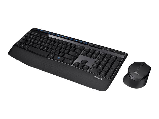 Logitech Mk345, Volle Größe (100%), Kabellos, Rf Wireless, Qwerty, Schwarz, Maus Enthalten