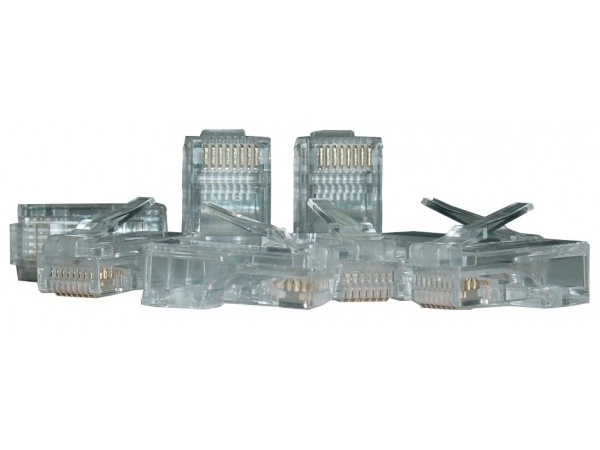 Rj45 Modular Plug (8P8c) Universal, Cat 6, Unshielded, Awg 26-24, 100 Pieces