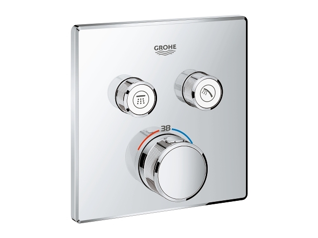 GROHE Grohtherm Smartcontrol Inbyggd termostat med 2 ventiler - 29124000 | VVS Artiklar - Badrum - Amatures och reservdelar | GameStuff